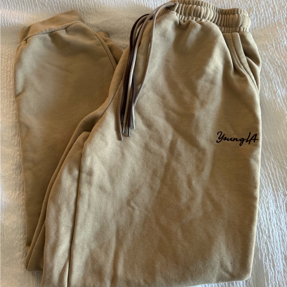 YoungLA Tan Sweatpants